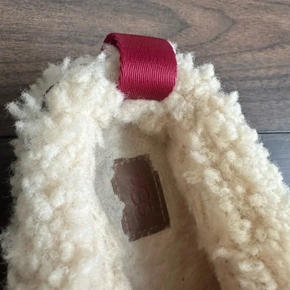 UGG WOMEN TAZZ UGG BRAID NATURAL SUEDE PLATFORM SHOES US 6-6.5 - Picture 7 of 14